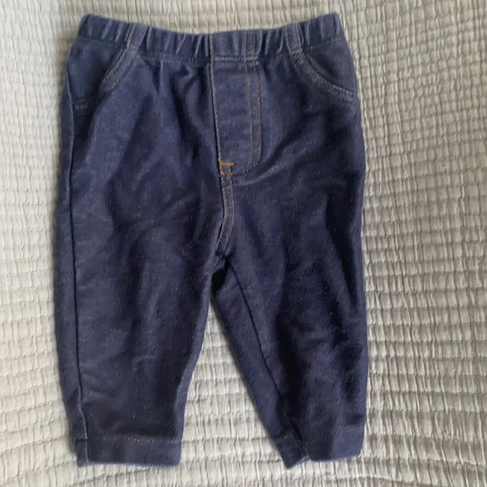 Carter’s baby denim in sizes 3, 6, 9 and 18 months